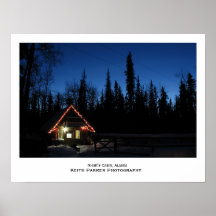 Night's Cabin, Alaska Poster