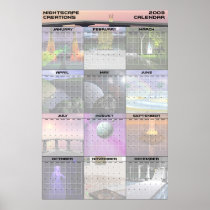 Nightscape Creations 2003 Wall Calendar v2 Poster