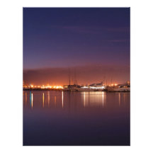 nightscape with sailboats letterhead