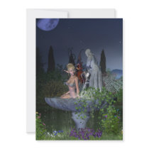 Nighttime Garden Fairy Custom Announcements