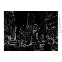 NightWalk New York City Times Square CricketDiane Greeting Card