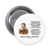 Nikola Tesla Edison Needle Haystack Theory Quote Pins
