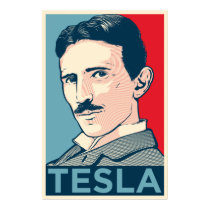 Nikola Tesla Hope Portrait posters