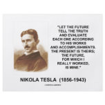 Nikola Tesla Let The Future Tell The Truth Quote Full Color Flyer