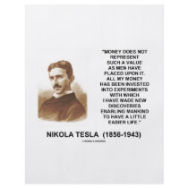 Nikola Tesla Money Value Discoveries Easier Life Personalized Flyer
