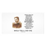 Nikola Tesla Money Value Discoveries Easier Life Custom Photo Card
