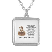 Nikola Tesla Needle In Haystack Theory Calculation Personalized Necklace