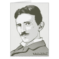 Nikola Tesla Portrait Card