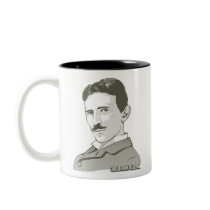 Nikola Tesla Portrait Coffee Mugs