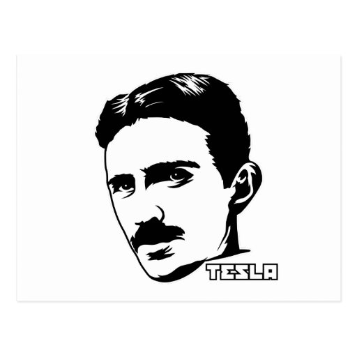 Nikola Tesla Portrait Postcard