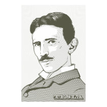 Nikola Tesla Portrait posters