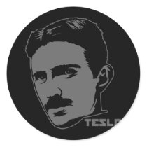 Nikola Tesla Portrait Sticker
