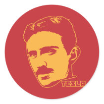 Nikola Tesla Portrait Sticker