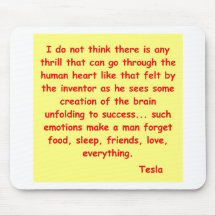 nikola tesla quote mouse pad