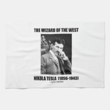 Nikola Tesla The Wizard Of The West Hand Towels