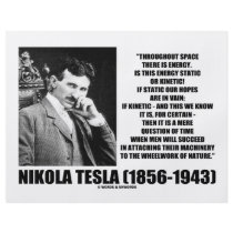 Nikola Tesla Wheelwork Of Nature Kinetic Energy Custom Flyer