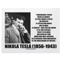 Nikola Tesla Wheelwork Of Nature Kinetic Energy Custom Letterhead
