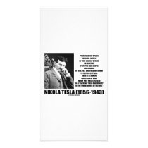 Nikola Tesla Wheelwork Of Nature Kinetic Energy Custom Photo Card