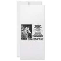 Nikola Tesla Wheelwork Of Nature Kinetic Energy Rack Card Template