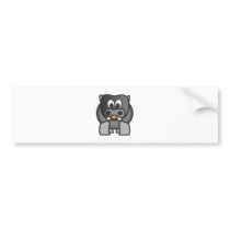 Nilpferd hippo hippopotamus auto sticker