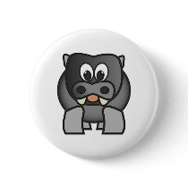 Nilpferd hippo hippopotamus buttons