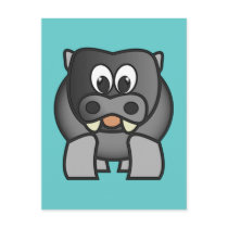 Nilpferd hippo hippopotamus postkarten