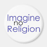 N'imaginez aucune religion aimants pour réfrigérateur