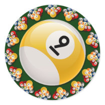 NINE BALL RACKS AND 9 BALL ROUND STICKER