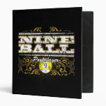 Nine Ball Vintage Design 3 Ring Binders