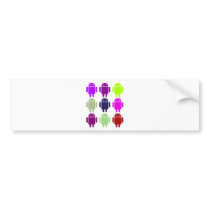 Nine Bug Droids (Android Multiple Purple Colours)