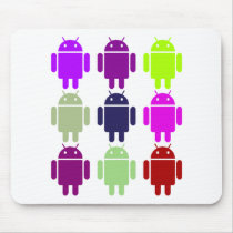 Nine Bug Droids (Android Multiple Purple Colours)