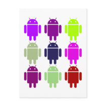 Nine Bug Droids (Android Multiple Purple Colours)