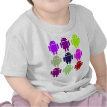 Nine Bug Droids (Android Multiple Purple Colours) t-shirts