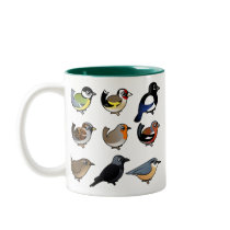 Nine cute Birdorable birds from Europe Coffee Mug