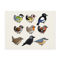 Nine cute Birdorable birds from Europe Postcard