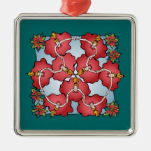 Nine ladies dancing christmas ornament