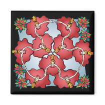 Nine ladies dancing fridge magnet