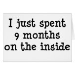 Nine Months on the Inside Cards