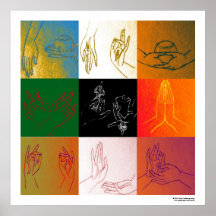 Nine Mudras Poster A