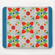 Nine Patch Heart Quilt Mouse Pads