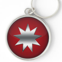 Nine Pointed Star keychains