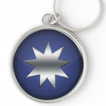 Nine Pointed Star keychains