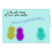 NiNi Neefer Half marathon Greeting Card