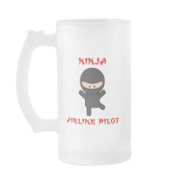 ninja airline pilot mug