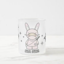 Ninja Bunny! With Shurikens Mug