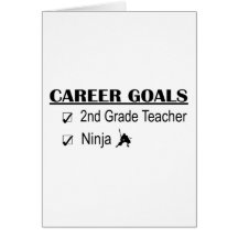 Ninja Career Goals - 2nd Grade Greeting Cards