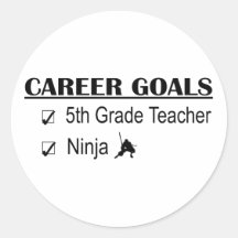 Ninja Career Goals - 5th Grade Stickers