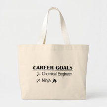 Ninja Career Goals - Chemical Engineer Canvas Bags