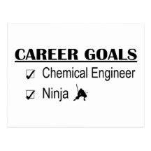 Ninja Career Goals - Chemical Engineer Postcards