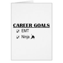 Ninja Career Goals - EMT Greeting Card